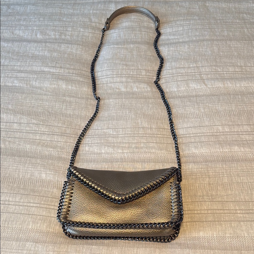 Stylish Gold Chain-Trimmed Women's Bag